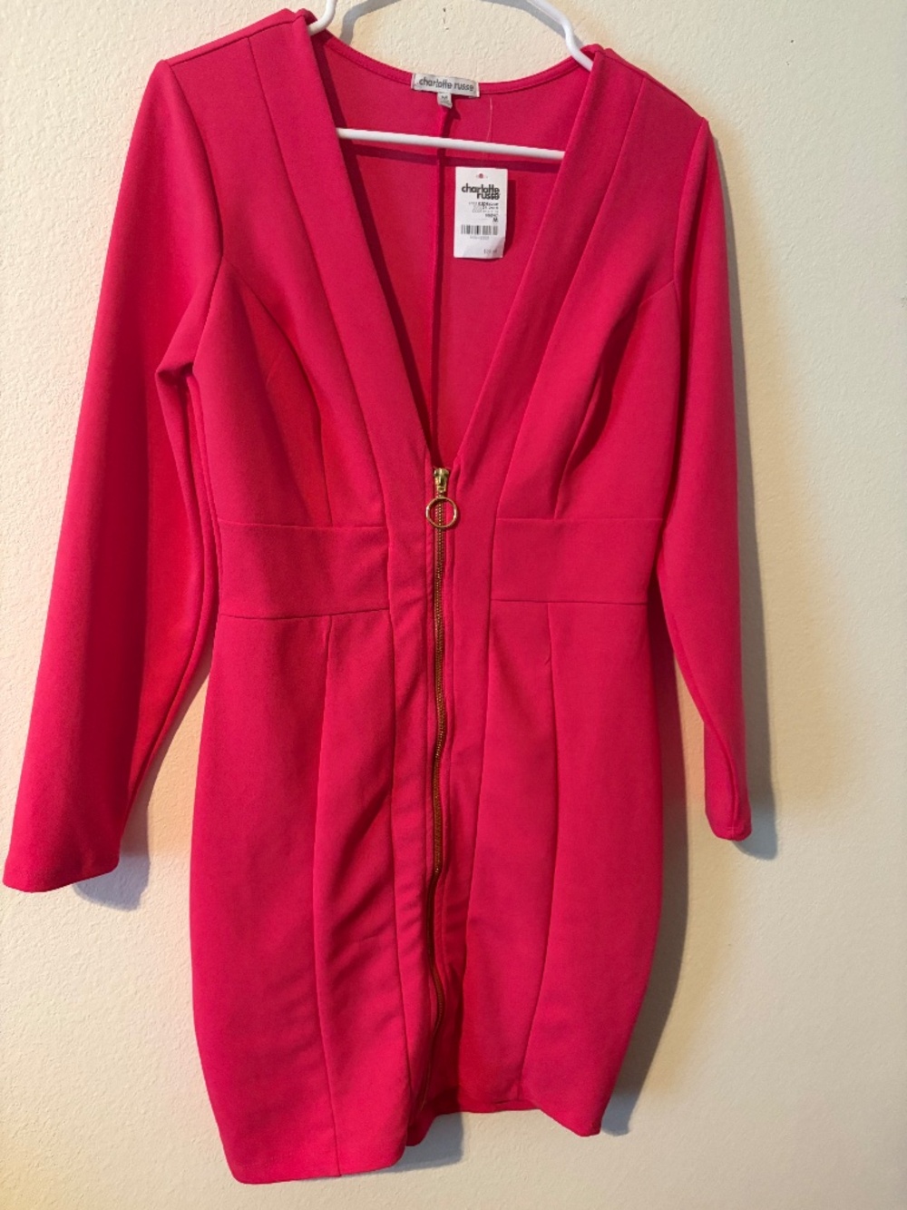 Charlotte Russe Pink/Fuschia Dress- Size Medium NWT